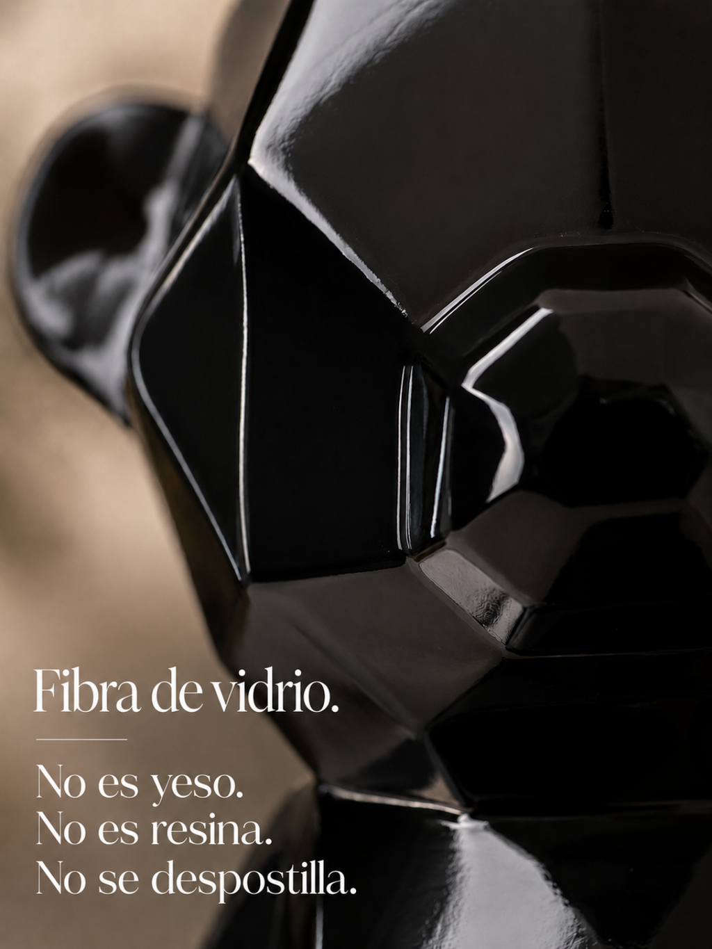 Acabado esmaltado brillante de fibra de vidrio no es yeso, no es resina